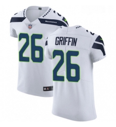 Mens Nike Seattle Seahawks 26 Shaquill Griffin White Vapor Untouchable Elite Player NFL Jersey