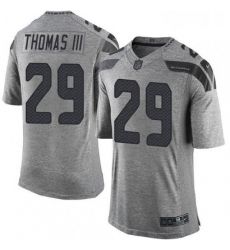 Mens Nike Seattle Seahawks 29 Earl Thomas III Limited Gray Gridiron NFL Jersey