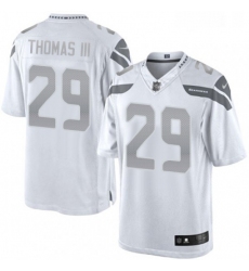 Mens Nike Seattle Seahawks 29 Earl Thomas III Limited White Platinum NFL Jersey