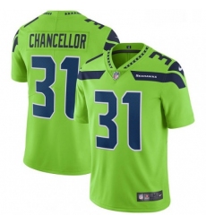 Mens Nike Seattle Seahawks 31 Kam Chancellor Limited Green Rush Vapor Untouchable NFL Jersey