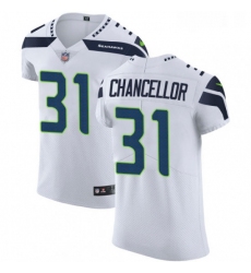 Mens Nike Seattle Seahawks 31 Kam Chancellor White Vapor Untouchable Elite Player NFL Jersey