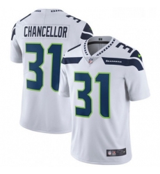 Mens Nike Seattle Seahawks 31 Kam Chancellor White Vapor Untouchable Limited Player NFL Jersey