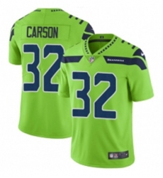 Mens Nike Seattle Seahawks 32 Chris Carson Limited Green Rush Vapor Untouchable NFL Jersey