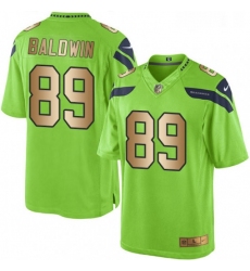 Mens Nike Seattle Seahawks 89 Doug Baldwin Limited GreenGold Rush NFL Jersey