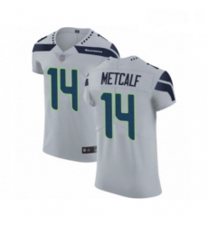 Mens Seattle Seahawks 14 DK Metcalf Grey Alternate Vapor Untouchable Elite Player Football Jersey
