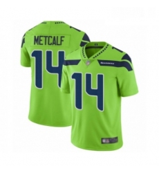 Mens Seattle Seahawks 14 DK Metcalf Limited Green Rush Vapor Untouchable Football Jersey