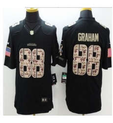 New Seattle Seahawks #88 Jimmy Graham Black Men Stitched NFL Limited Salute to Service jersey