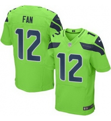 Nike Seahawks #12 Fan Green Mens Stitched NFL Elite Rush Jersey
