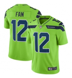 Nike Seahawks #12 Fan Green Mens Stitched NFL Limited Rush Jersey