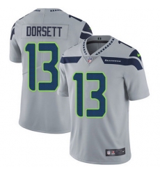 Nike Seahawks 13 Phillip Dorsett Grey Alternate Men Stitched NFL Vapor Untouchable Limited Jersey