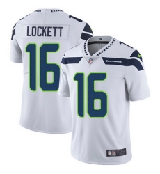 Nike Seahawks #16 Tyler Lockett White Mens Stitched NFL Vapor Untouchable Limited Jersey