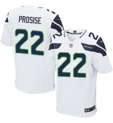 Nike Seahawks #22 C  J  Prosise White Mens Stitched NFL Elite Jersey