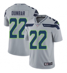 Nike Seahawks 22 Quinton Dunbar Grey Alternate Men Stitched NFL Vapor Untouchable Limited Jersey