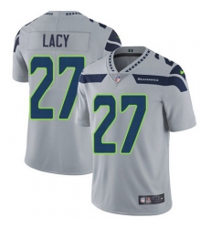 Nike Seahawks #27 Eddie Lacy Grey Alternate Mens Stitched NFL Vapor Untouchable Limited Jersey