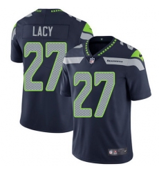 Nike Seahawks #27 Eddie Lacy Steel Blue Team Color Mens Stitched NFL Vapor Untouchable Limited Jersey