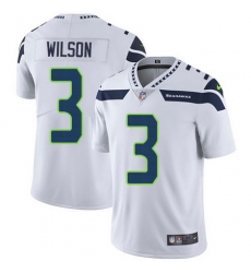Nike Seahawks #3 Russell Wilson White Mens Stitched NFL Vapor Untouchable Limited Jersey