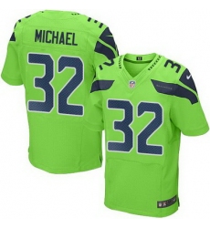 Nike Seahawks #32 Christine Michael Green Mens Stitched NFL Elite Rush Jersey