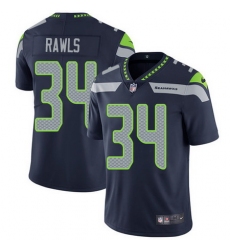 Nike Seahawks #34 Thomas Rawls Steel Blue Team Color Mens Stitched NFL Vapor Untouchable Limited Jersey