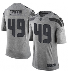 Nike Seahawks #49 Shaquem Griffin Gray Mens Stitched NFL Limited Gridiron Gray Jersey