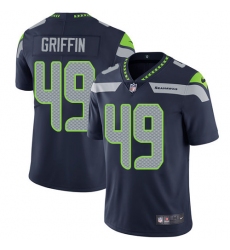 Nike Seahawks #49 Shaquem Griffin Steel Blue Team Color Mens Stitched NFL Vapor Untouchable Limited Jersey
