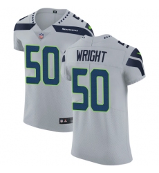 Nike Seahawks #50 K J Wright Grey Alternate Mens Stitched NFL Vapor Untouchable Elite Jersey