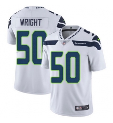 Nike Seahawks #50 K J  Wright White Mens Stitched NFL Vapor Untouchable Limited Jersey