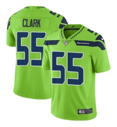 Nike Seahawks #55 Frank Clark Green Mens Stitched NFL Limited Rush Jersey