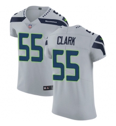 Nike Seahawks #55 Frank Clark Grey Alternate Mens Stitched NFL Vapor Untouchable Elite Jersey