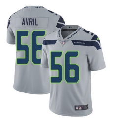 Nike Seahawks #56 Cliff Avril Grey Alternate Mens Stitched NFL Vapor Untouchable Limited Jersey