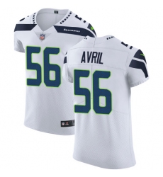 Nike Seahawks #56 Cliff Avril White Mens Stitched NFL Vapor Untouchable Elite Jersey