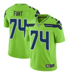 Nike Seahawks #74 George Fant Green Mens Stitched NFL Limited Rush Jersey