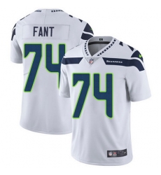 Nike Seahawks #74 George Fant White Mens Stitched NFL Vapor Untouchable Limited Jersey