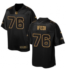 Nike Seahawks #76 Germain Ifedi Black Mens Stitched NFL Elite Pro Line Gold Collection Jersey