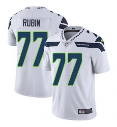 Nike Seahawks #77 Ahtyba Rubin White Mens Stitched NFL Vapor Untouchable Limited Jersey