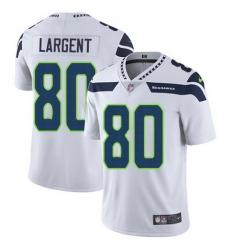 Nike Seahawks #80 Steve Largent White Mens Stitched NFL Vapor Untouchable Limited Jersey