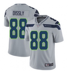 Nike Seahawks #88 Will Dissly Grey Alternate Mens Stitched NFL Vapor Untouchable Limited Jersey