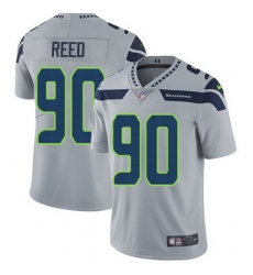 Nike Seahawks #90 Jarran Reed Grey Alternate Mens Stitched NFL Vapor Untouchable Limited Jersey