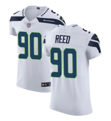 Nike Seahawks #90 Jarran Reed White Mens Stitched NFL Vapor Untouchable Elite Jersey