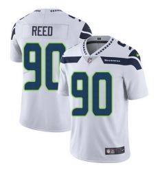 Nike Seahawks #90 Jarran Reed White Mens Stitched NFL Vapor Untouchable Limited Jersey