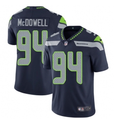 Nike Seahawks #94 Malik McDowell Steel Blue Team Color Mens Stitched NFL Vapor Untouchable Limited Jersey