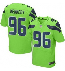 Nike Seahawks #96 Cortez Kennedy Green Mens Stitched NFL Elite Rush Jersey