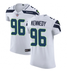 Nike Seahawks #96 Cortez Kennedy White Mens Stitched NFL Vapor Untouchable Elite Jersey