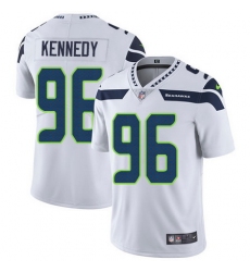 Nike Seahawks #96 Cortez Kennedy White Mens Stitched NFL Vapor Untouchable Limited Jersey