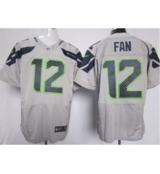 Nike Seattle Seahawks 12 Fan Grey Elite NFL Jersey