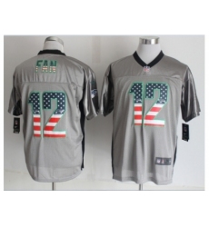 Nike Seattle Seahawks 12 Fan Grey Elite USA Flag Fashion Shadow NFL Jersey