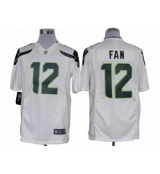 Nike Seattle Seahawks 12 Fan White Limited NFL Jersey
