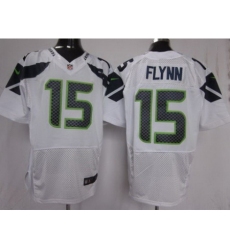 Nike Seattle Seahawks 15 Matt Flynn White Elite NFL Jersey