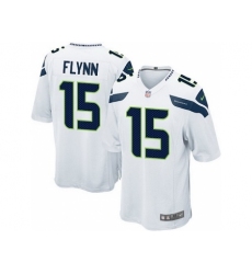 Nike Seattle Seahawks 15 Matt Flynn White Game NFL Jersey