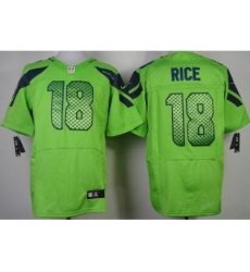 Nike Seattle Seahawks 18 Sidney Rice Green Elite NFL Jersey