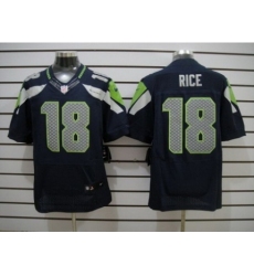 Nike Seattle Seahawks 18 Sidney Rice blue Elite NFL Jersey
